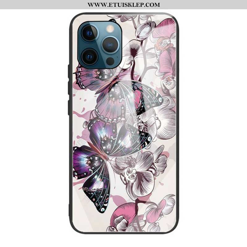 Etui do iPhone 13 Pro Motyle Odmiana Szkło Hartowane